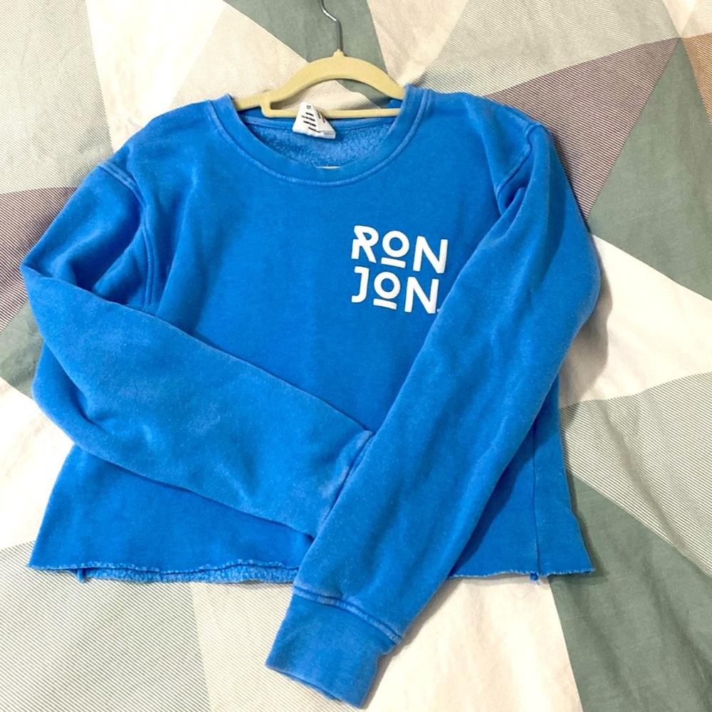 Ron Jon Blue Cropped Sweater